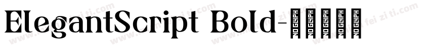 ElegantScript Bold字体转换